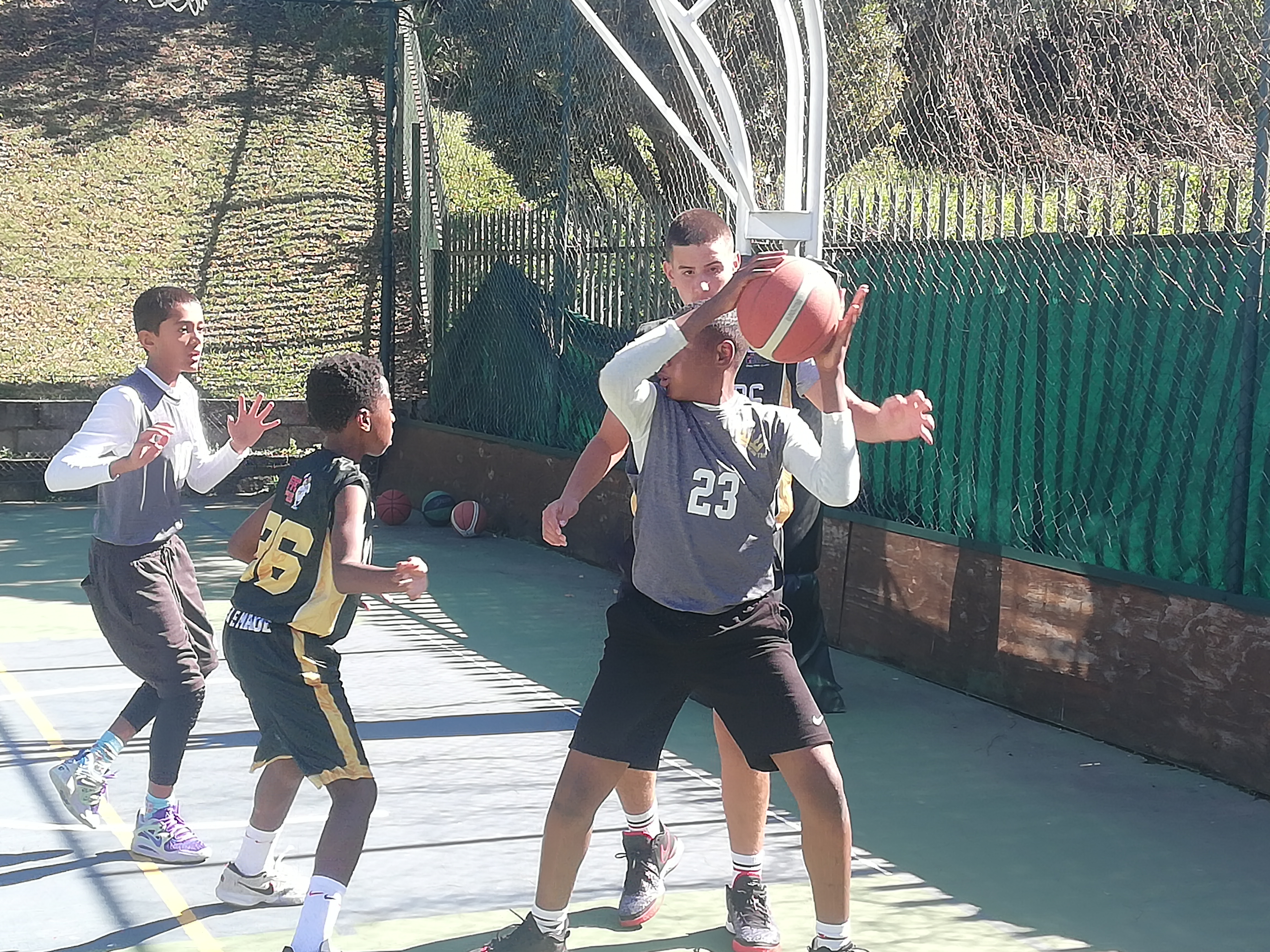 Basketball academy team building